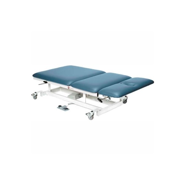 Bariatric Hi-Low Treatment Table with Casters, 3-Section, 800 lb Capacity, 76"L x 36"W x 22" - 38"H